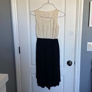 Cream and black colored dress from ACTIVE